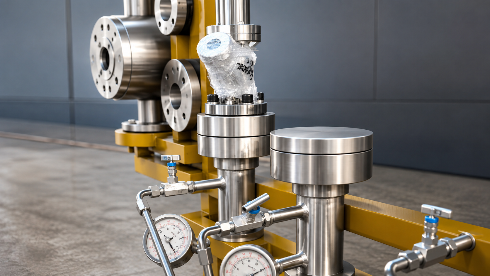 Hydro pressure testing setup