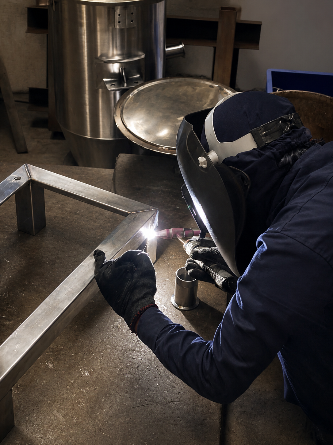 Skilled welding operation